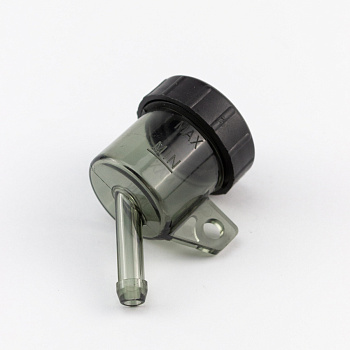 Бачок тормозной жидкости для мотоцикла (угловой) Black Matt